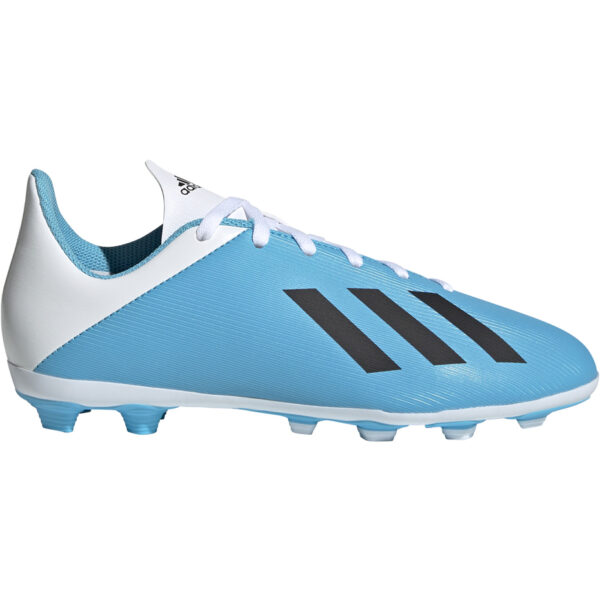 Buty piłkarskie adidas X 19.4 FxG JUNIOR niebiesko białe