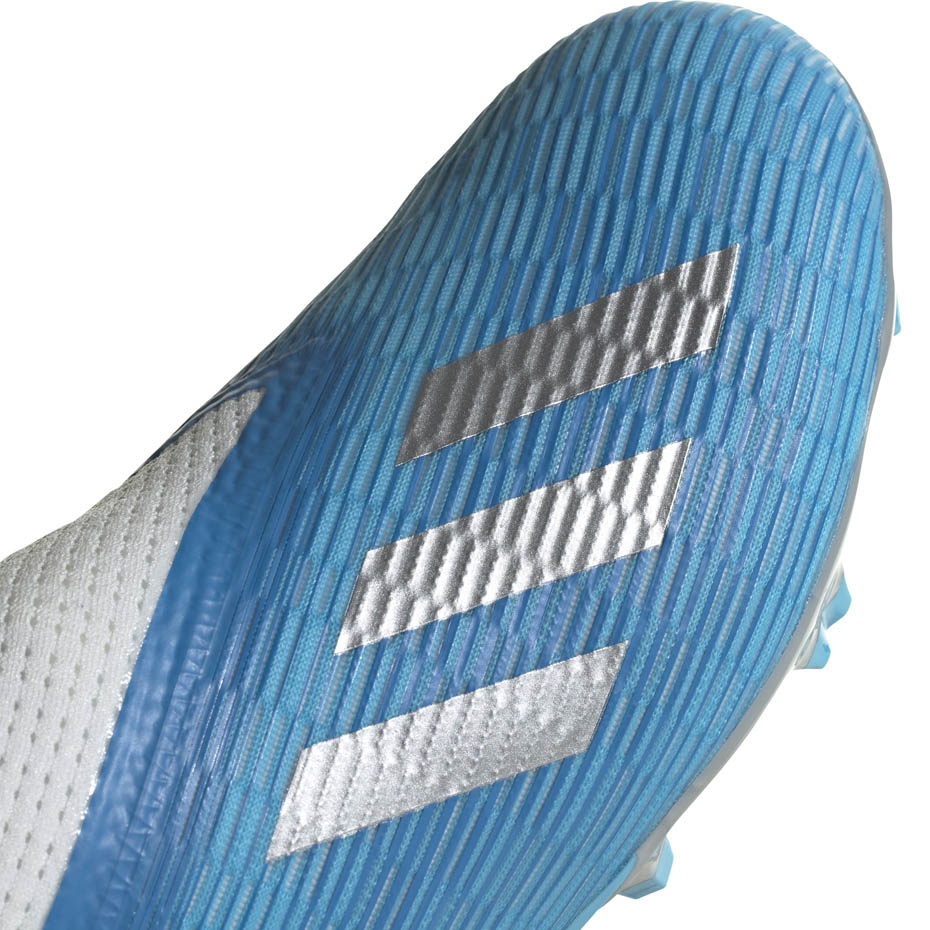 Buty piłkarskie adidas X 19.3 LL FG JUNIOR niebieskie - obrazek 3
