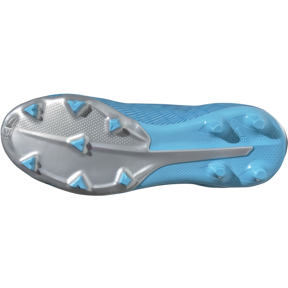 Buty piłkarskie adidas X 19.3 LL FG JUNIOR niebieskie - obrazek 7