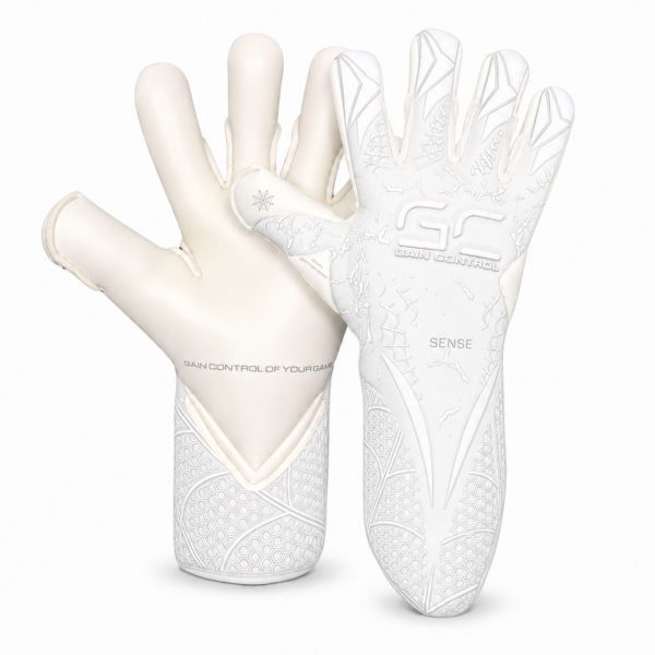 Rękawice bramkarskie Gain Control - Sense - Hybrid Cut - ALL WHITE