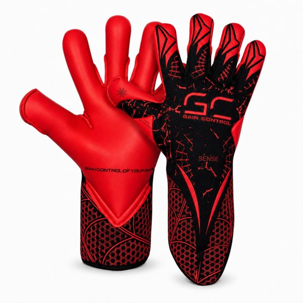 Rękawice bramkarskie Gain Control SENSE - RED - Hybrid Cut - PREORDER