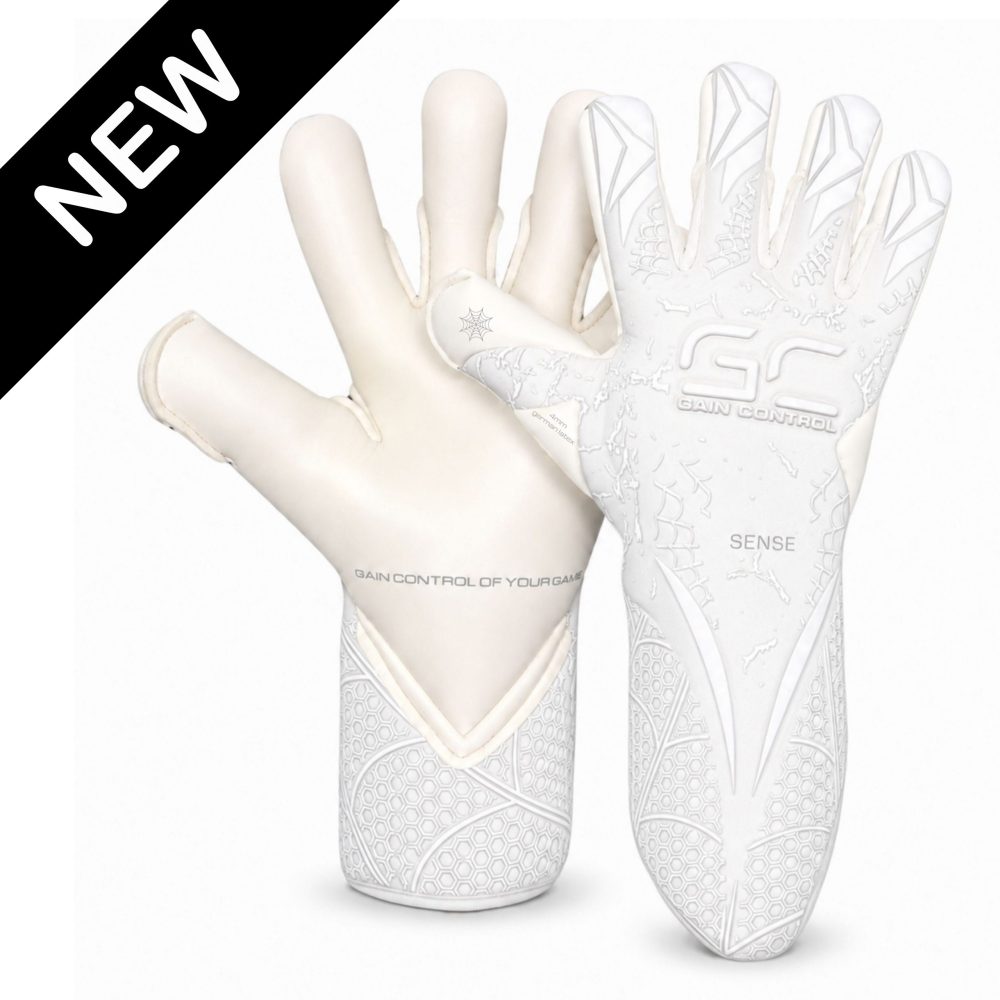 Rękawice bramkarskie Gain Control - Sense - Hybrid Cut - ALL WHITE